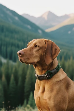 Hund mit Tauhalsband